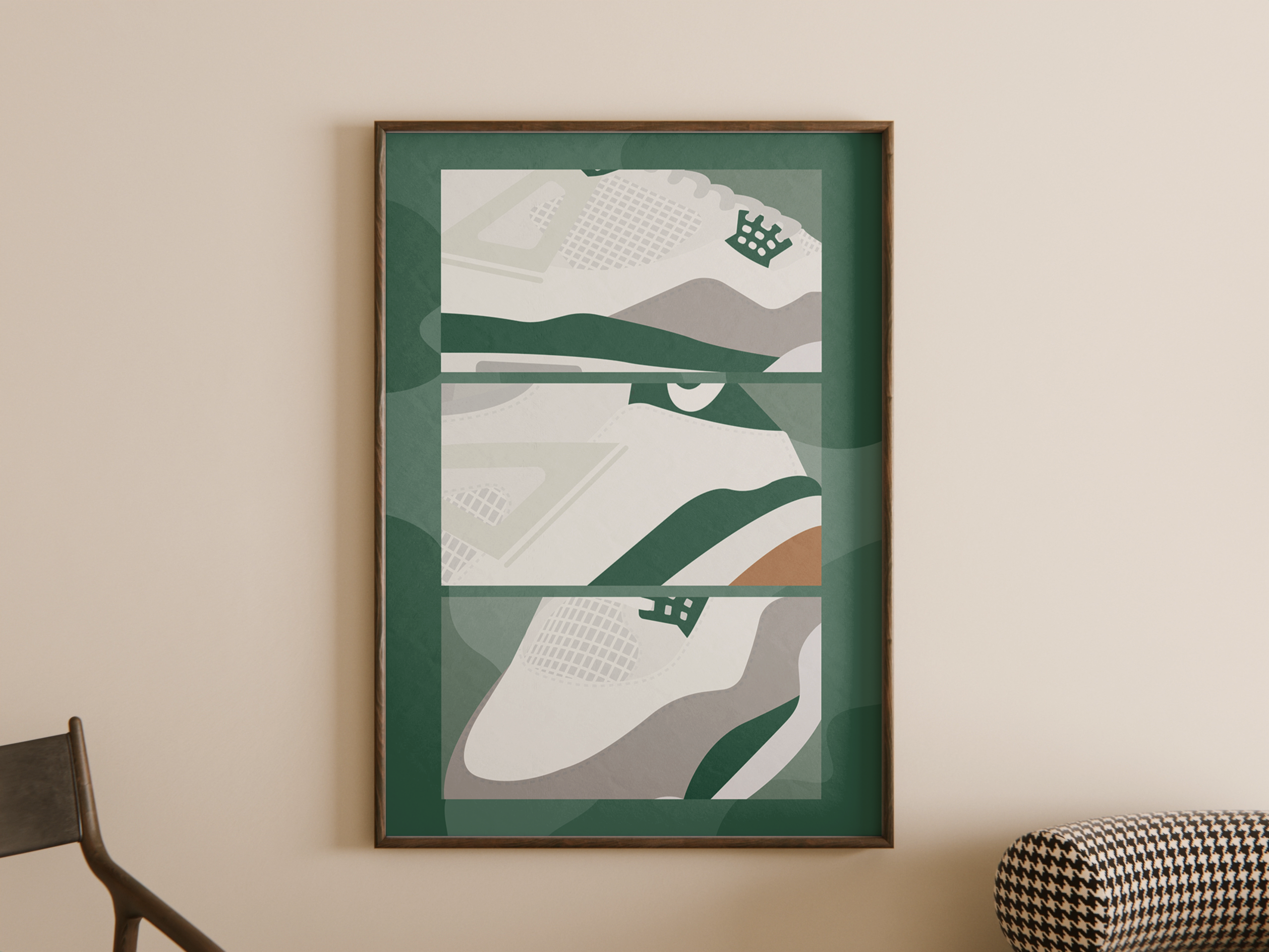 nike-jordan-4-pine-green-sneaker-poster