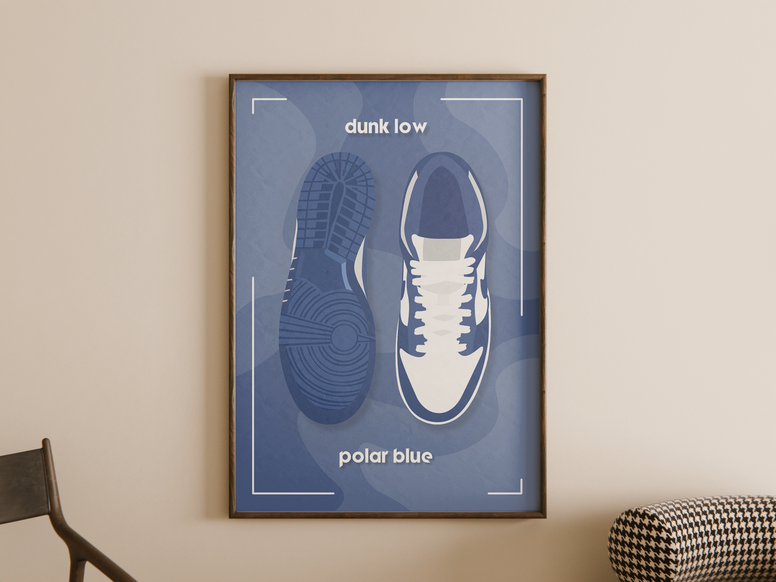 nike-dunk-low-polar-blue-sneaker-poster