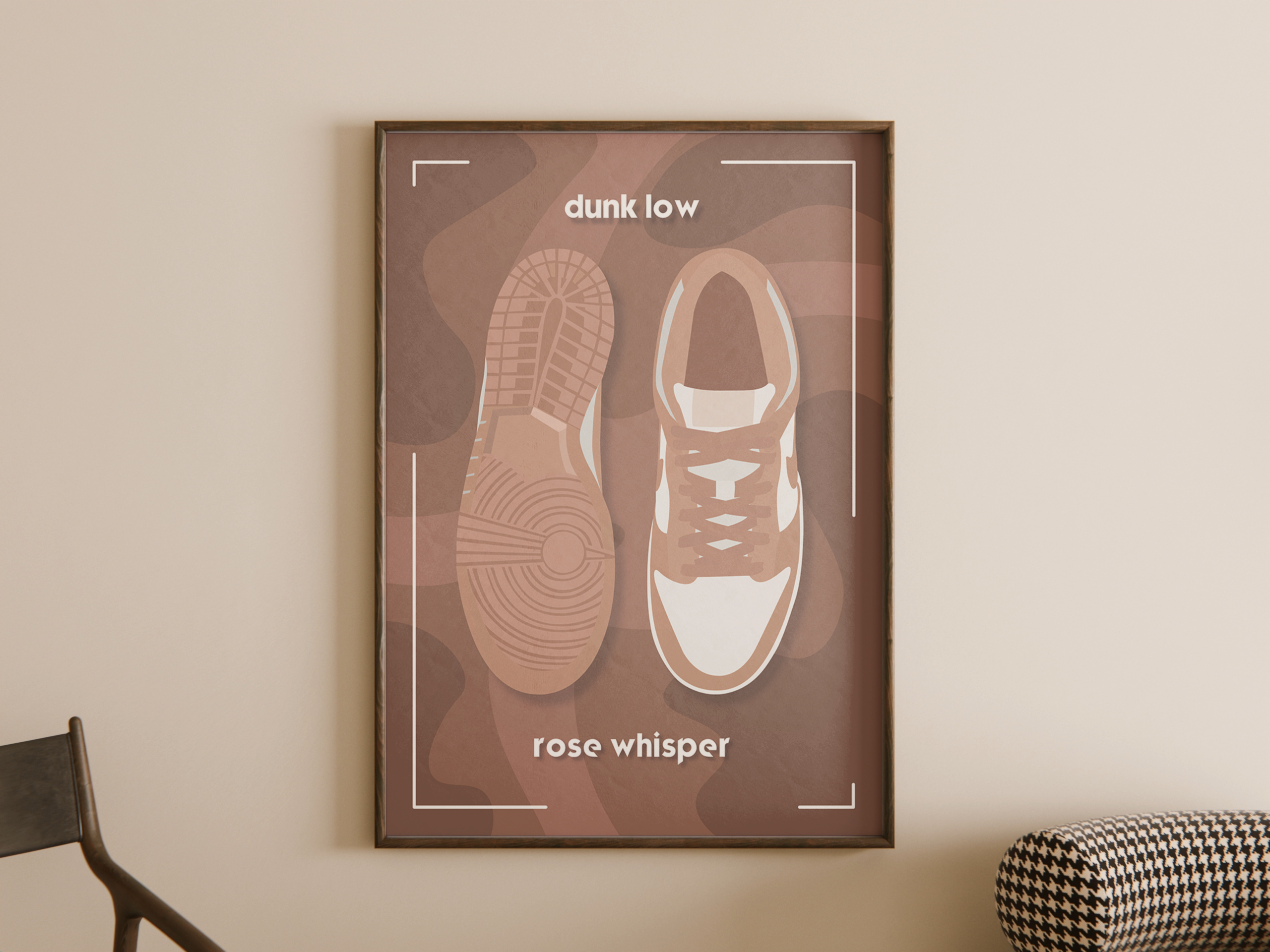 nike-dunk-low-rose-whisper-sneaker-poster