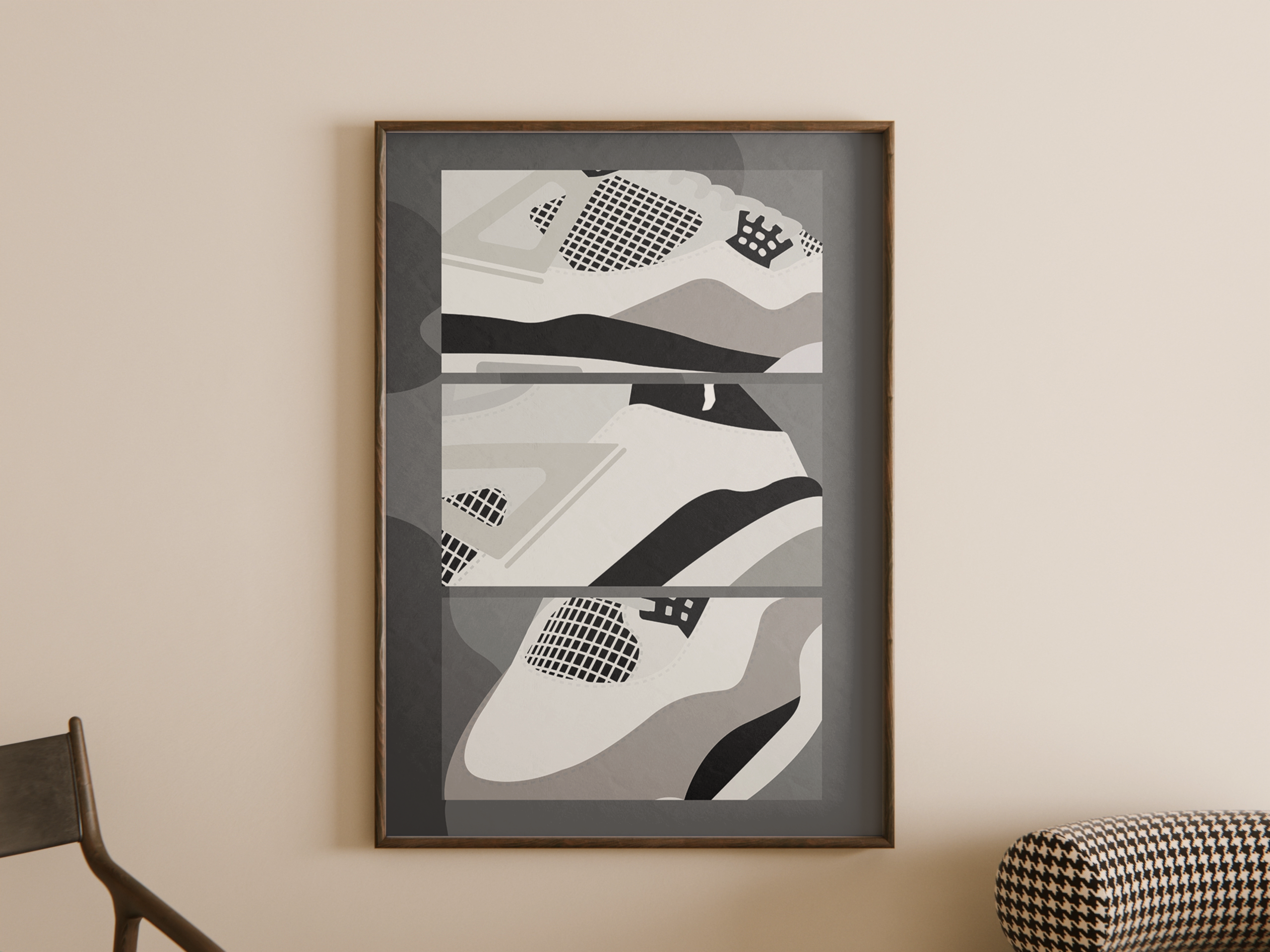 nike-jordan-4-military-black-sneaker-poster-1