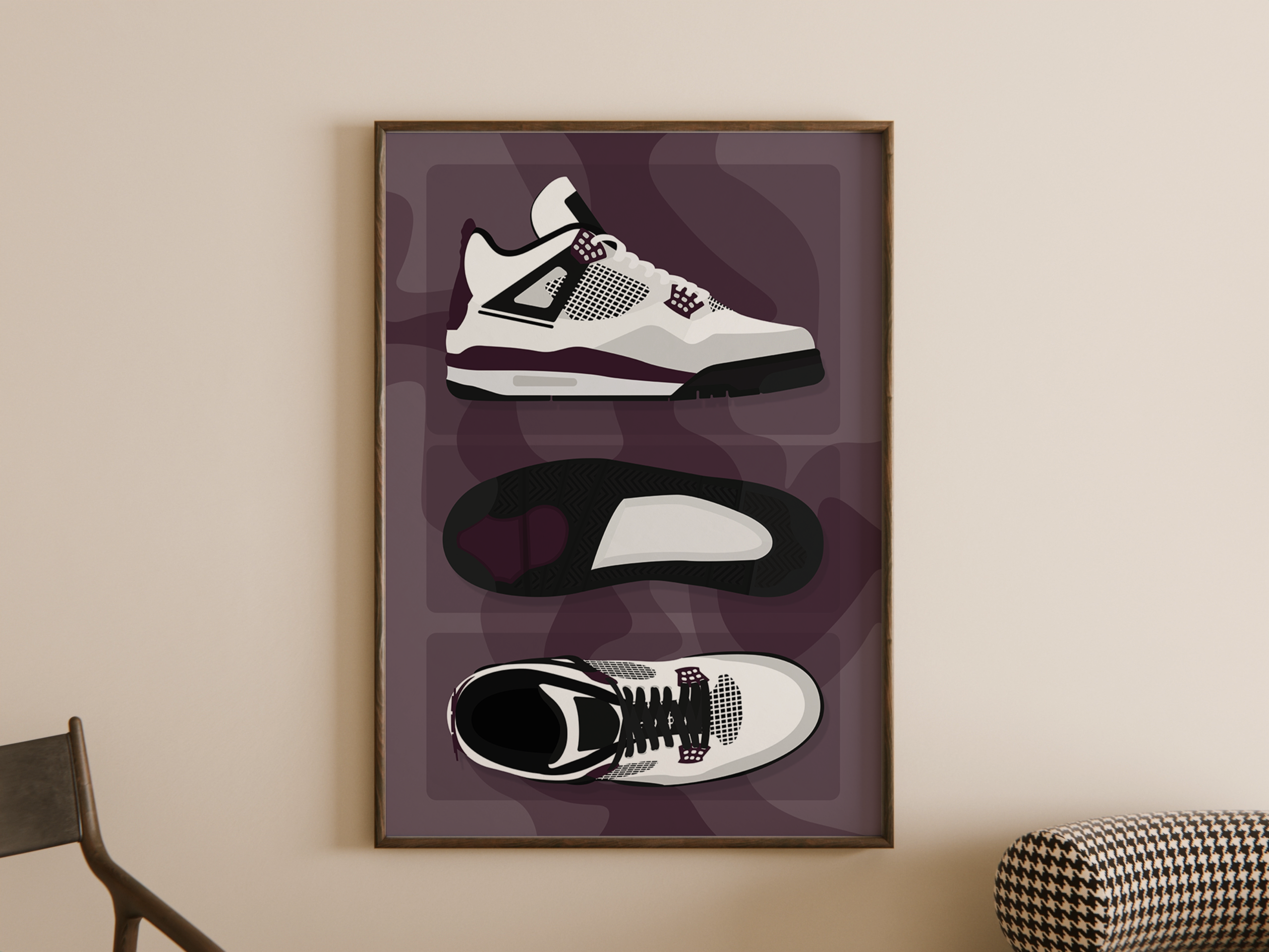 nike-jordan-4-psg-sneaker-poster