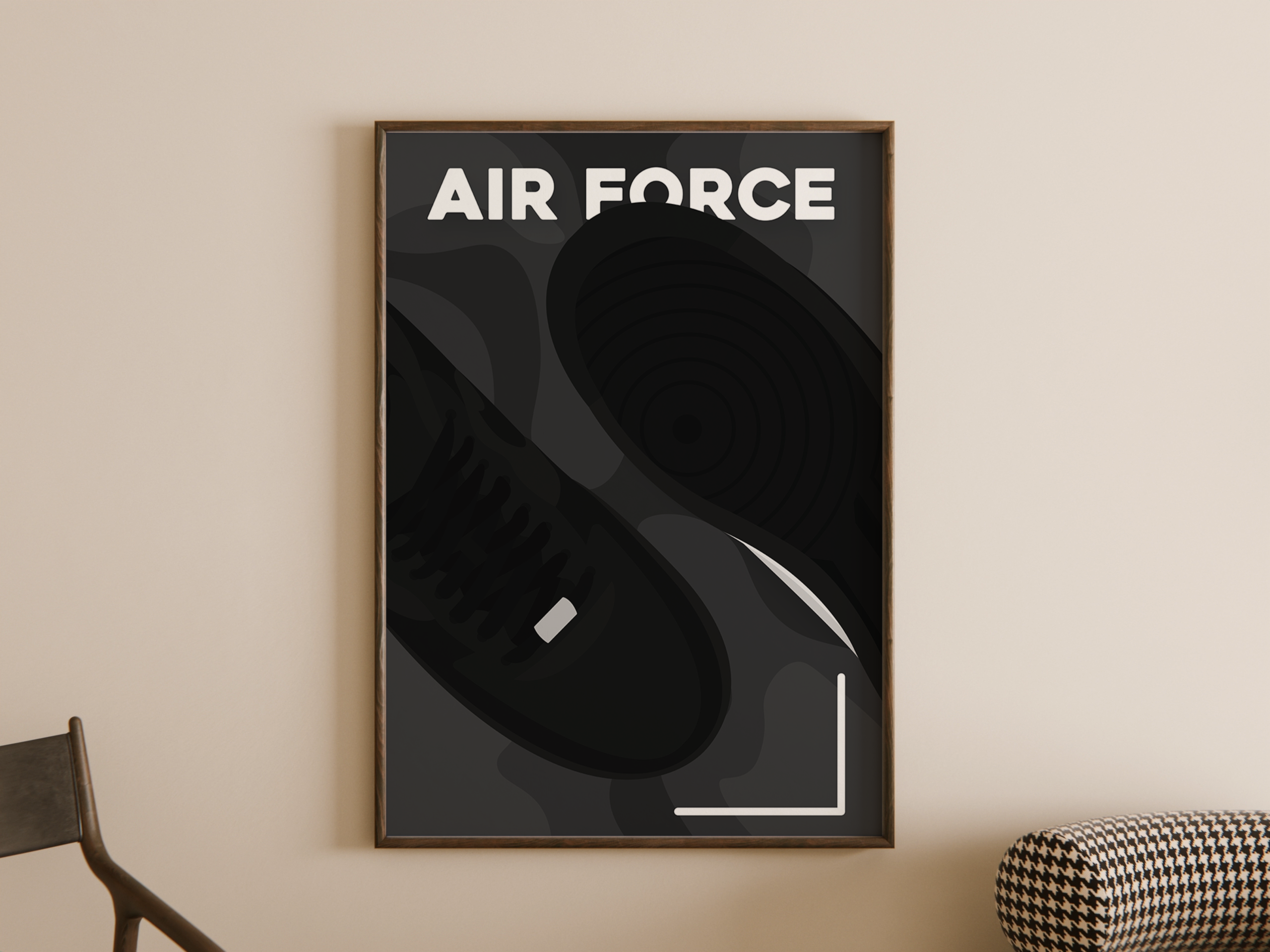 nike-air-force-1-low-black-sneaker-poster